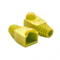 Capa Protetora Conector RJ45 Amarela pct com 100un